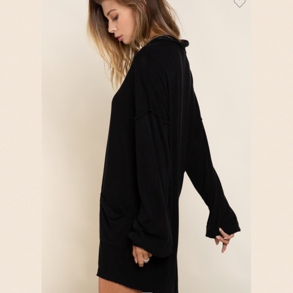 New!! Adorable‘Relax & Chill Knit Romper’ in Black - Picture 3 of 9